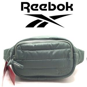 Reebok Womens Xenon Quilted Fannypack Waist Belt Bag- Trek Green